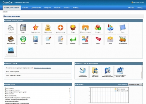 магазин на opencart